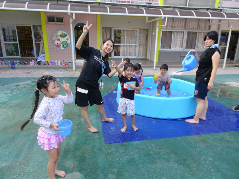 そして水遊び!!