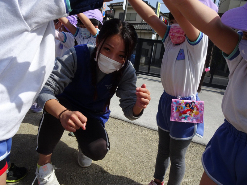 年長さんの入場。