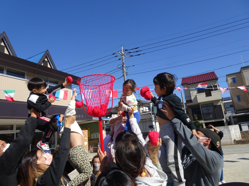 パパもっとあげて~!