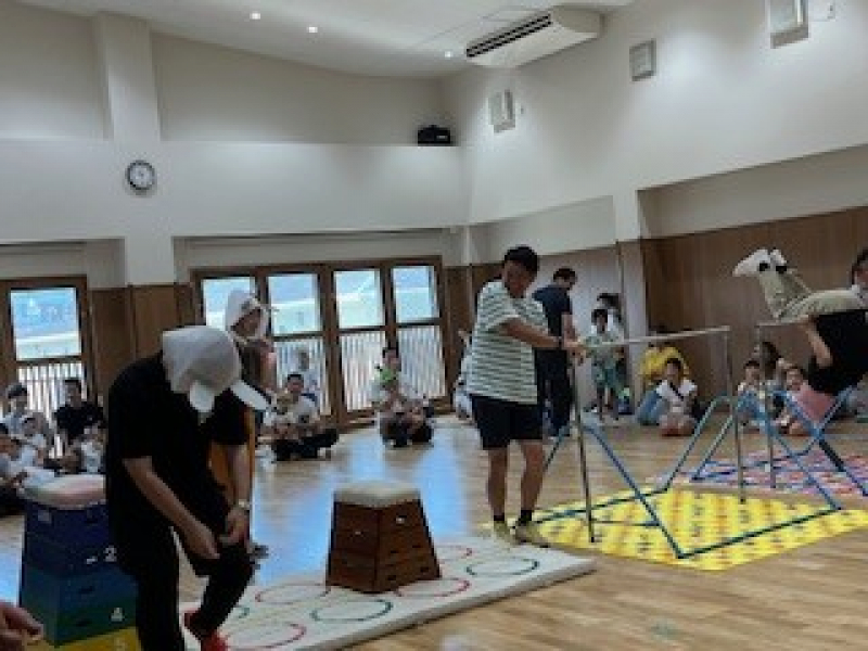 逆上がりに跳び箱!?