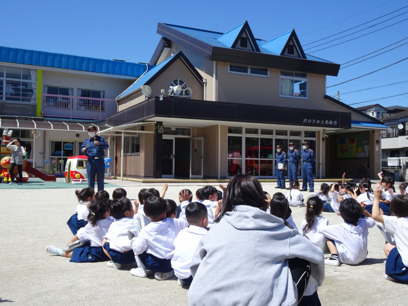 消防士さんのお話。避難のお約束「お・か・し・も」忘れずに！